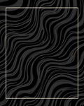 Dark Tonal Wavy Stripe Design Rug