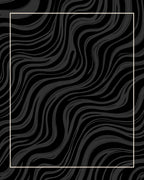 Dark Tonal Wavy Stripe Design Rug