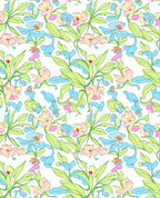 Pastel Floral Garden Nature Design Rug
