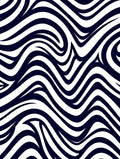 Bold Wavy Stripes Pattern Design Rug