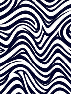 Bold Wavy Stripes Pattern Design Rug