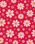 Blooming Pink Flower Pattern Rug