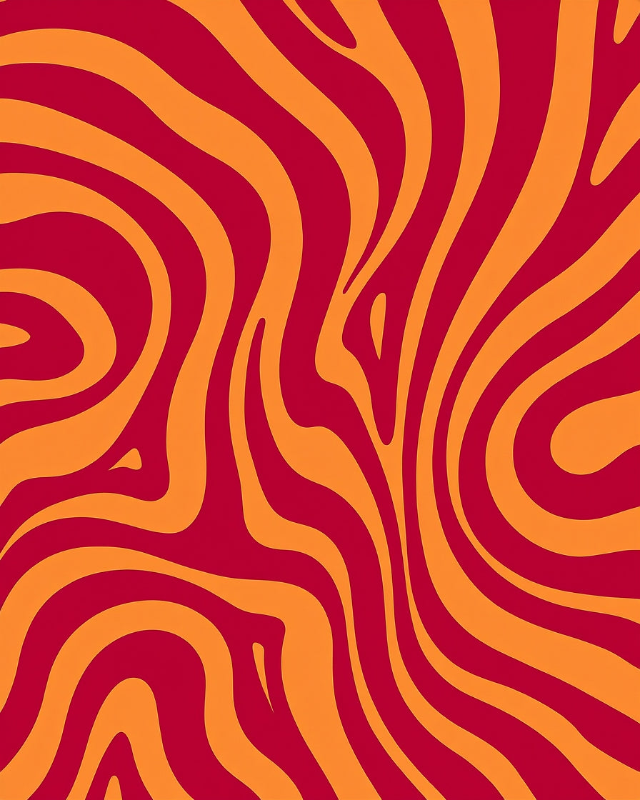 Bold Stripes Warped Abstract Pattern Rug