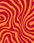 Bold Stripes Warped Abstract Pattern Rug