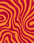 Bold Stripes Warped Abstract Pattern Rug