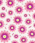 Pink Floral Graphic Pattern Rug