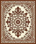 Vintage Floral Medallion Pattern Rug