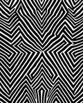 Bold Black White Zigzag Pattern Rug