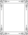Elegant White Floral Corner Accents Rug