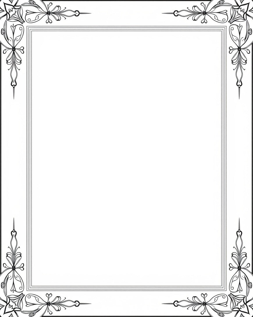Elegant White Floral Corner Accents Rug