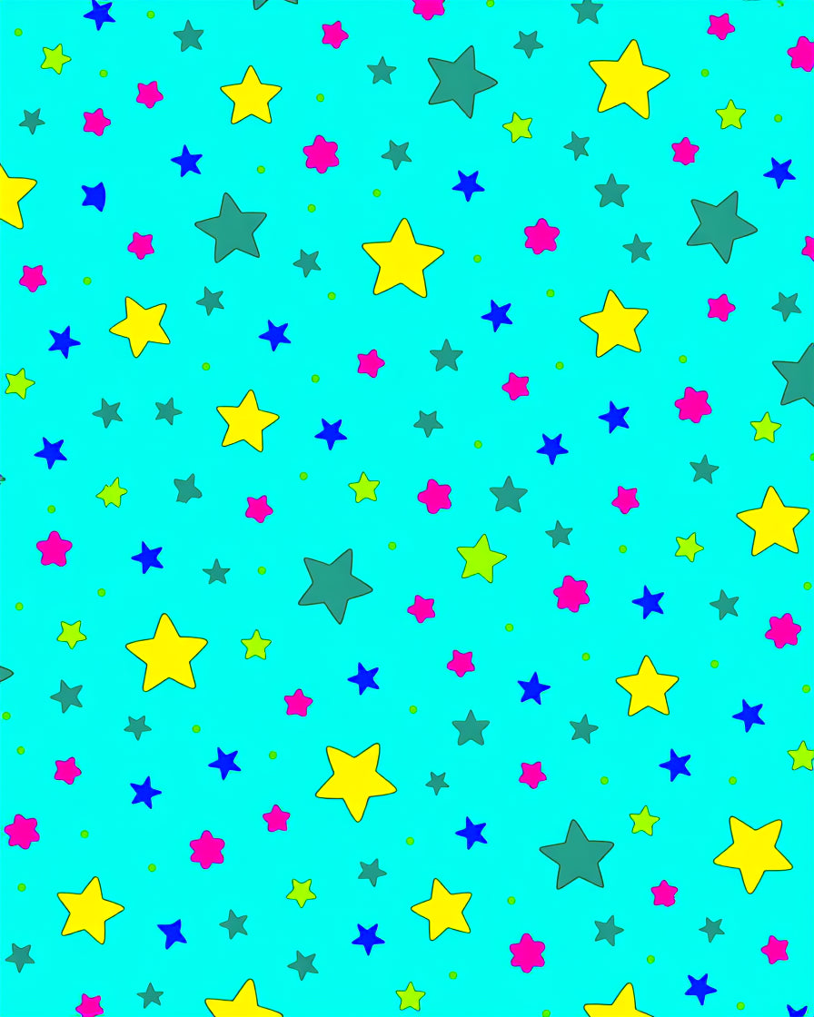 Colorful Star Pattern Rug