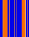 Bold Orange Blue Vertical Lines Rug