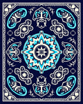 Marine Nautical Mandala Design Rug