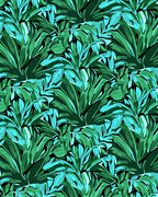 Tropical Leaf Pattern Design Rug