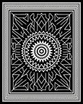 Geometric Sunburst Pattern Rug