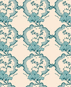 Vintage Floral Lattice Pattern Rug