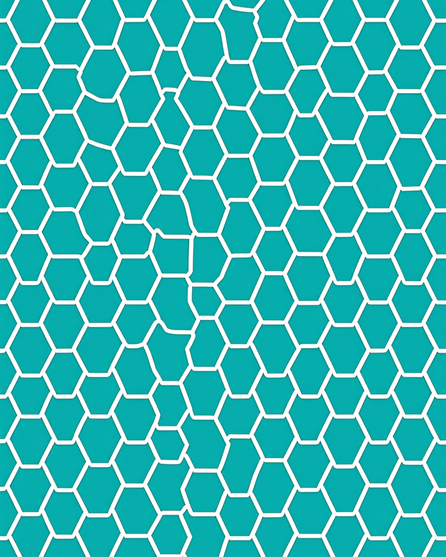 Geometric Hexagon Pattern Rug