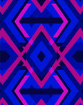 Bold Geometric Diamond Pattern Rug