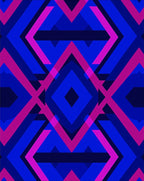 Bold Geometric Diamond Pattern Rug