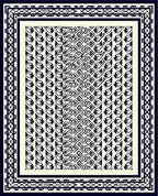 Intricate Geometric Tribal Pattern Rug