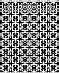 Bold Black White Geometric Pattern Rug