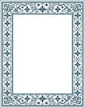 Ornate Floral Vine Pattern Rug