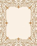 Elegant Floral Vine Border Rug