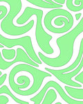 Scribble Abstract Light Green Pattern Rug