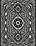 Bold Black White Abstract Design Rug