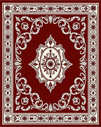 Classic Floral Border Medallion Rug