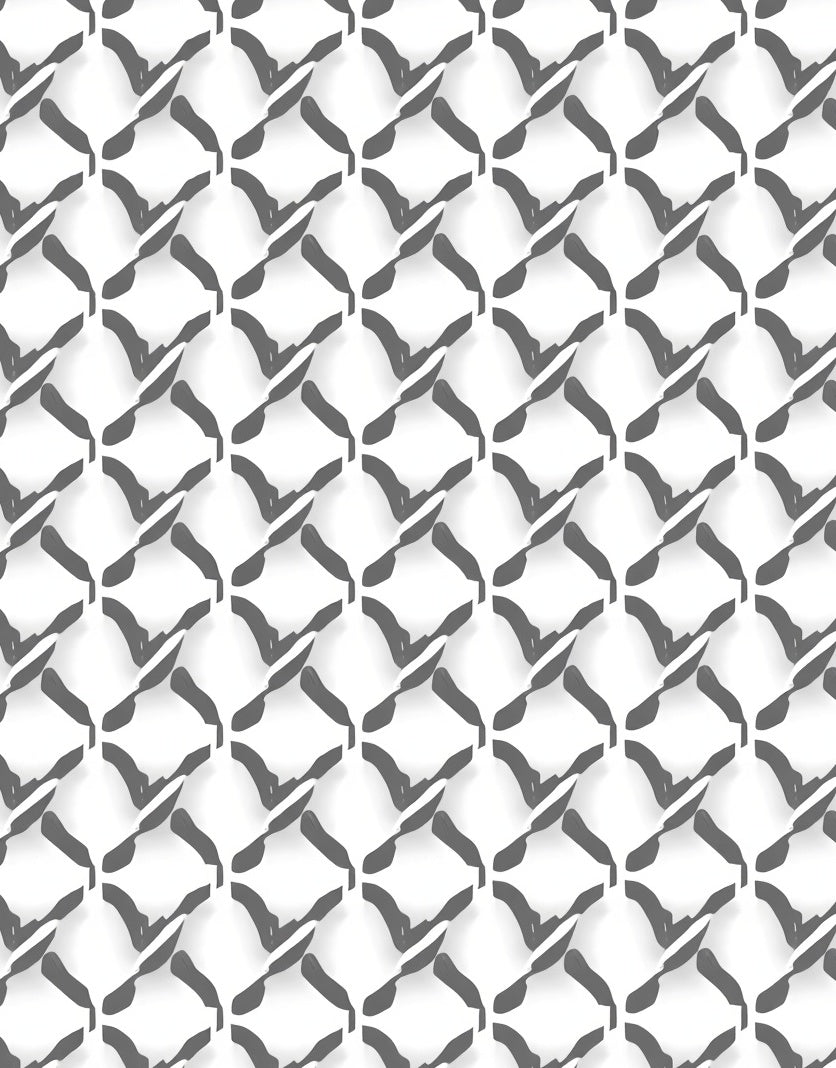 Interlocking Diamond Pattern Graphic Rug