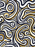 Abstract Swirls Dynamic Pattern Rug