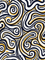 Abstract Swirls Dynamic Pattern Rug
