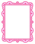 Pink Scalloped Floral Design Rug
