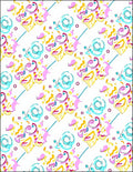 Whimsical Swirl Splash Pattern Rug