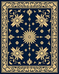 Classic Floral Scrollwork Design Rug