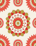Floral Mandala Pattern Rug