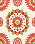 Floral Mandala Pattern Rug