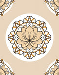Floral Mandala Geometric Pattern Rug