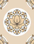 Floral Mandala Geometric Pattern Rug