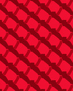 Bold Red Diamond Pattern Rug