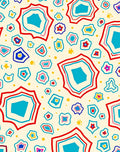 Abstract Geometric Multi-Color Pattern Rug