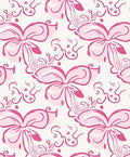 Pink Floral Swirls Design Rug
