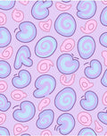 Abstract Pastel Swirl Shapes Rug