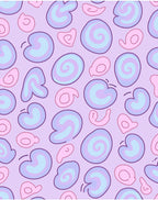 Abstract Pastel Swirl Shapes Rug
