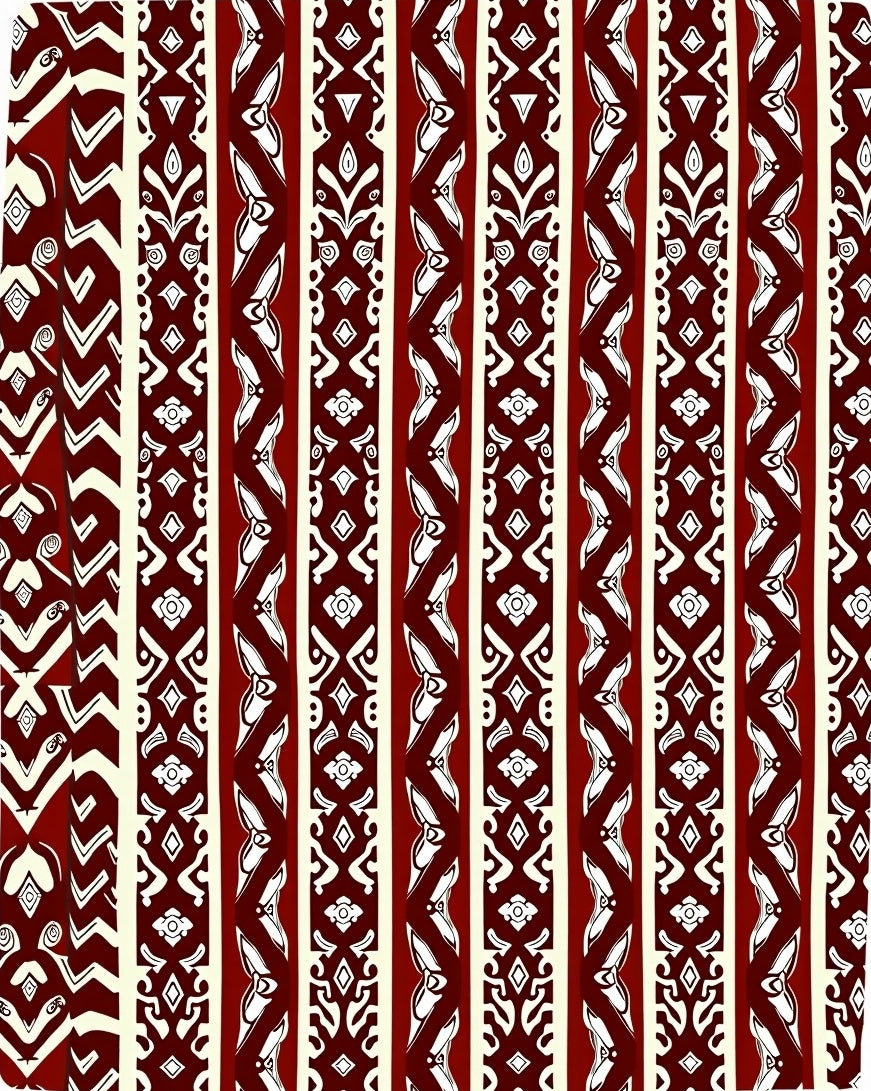 Geometric Tribal Stripe Pattern Rug