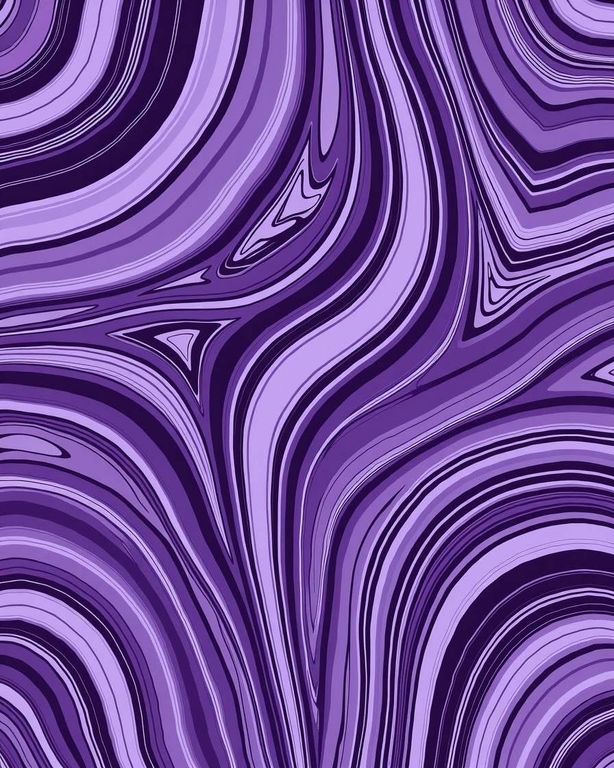 Amethyst Swirl Abstract Pattern Rug