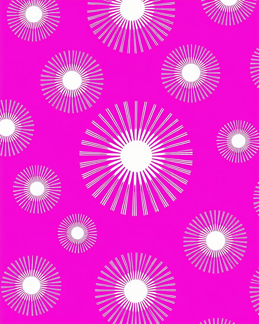 Radiant Sunburst Pattern Design Rug
