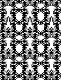 Bold Black Infinite Organic Pattern Rug