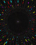 Vibrant Abstract Burst Pattern Rug